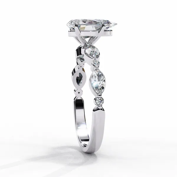 Silver_925_Sterling_Endless_Love_Pear_Cut_Moissanite_Wedding_Ring_For_Women