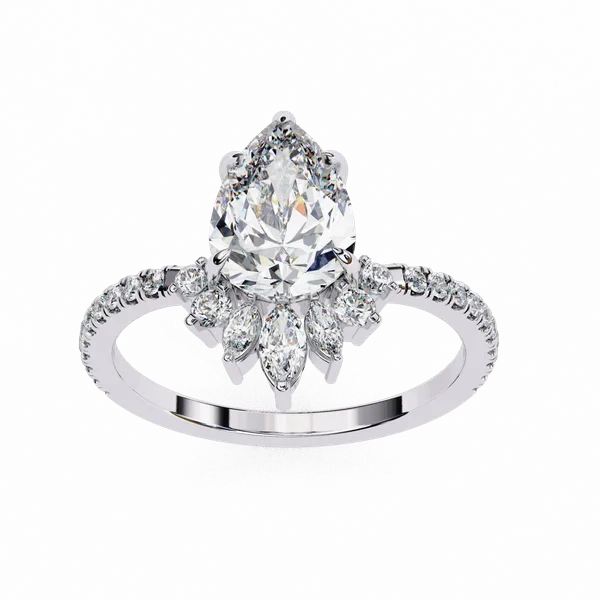 Silver_925_Sterling_Modern_Pear_Cut_Moissanite_Accent_Ring_For_Women