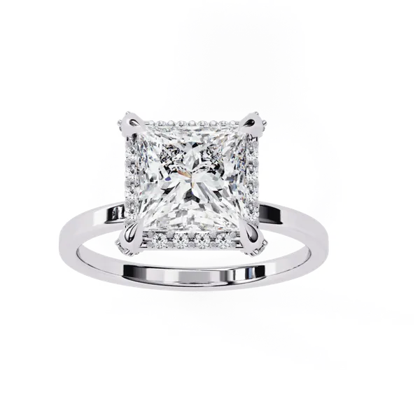 Silver_925_Sterling_Princess_Cut_Classic_Accent_Moissanite_Band_Ring_For_Women