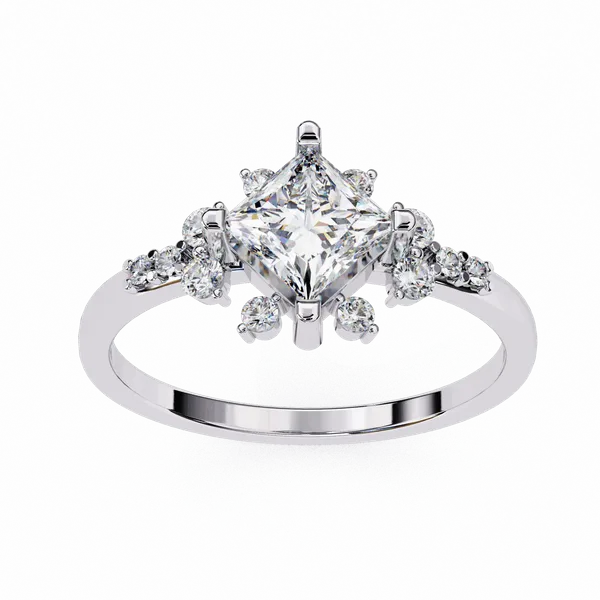 Silver_925_Sterling_Princess_Cut_Accent_Moissanite_Ring_For_Women
