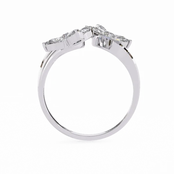 Silver_925_Sterling_Pear_Round_Mixed_Cut_Moissanite_Ring_For_Women