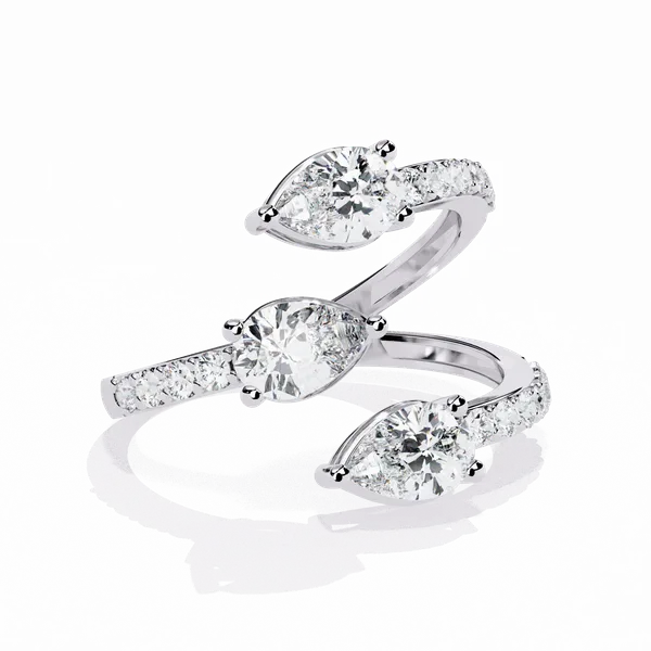 Silver_925_Sterling_Pear_Cut_Accent_Moissanite_Ring_For_Women