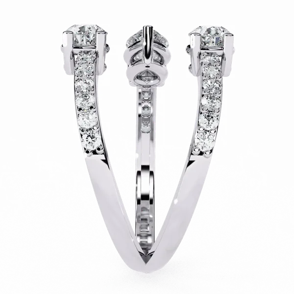 Silver_925_Sterling_Pear_Cut_Accent_Moissanite_Ring_For_Women