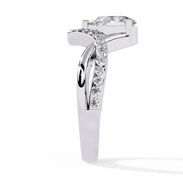 Silver_925_Sterling_Modern_Pear_Cut_Accent_Moissanite_Ring_For_Women