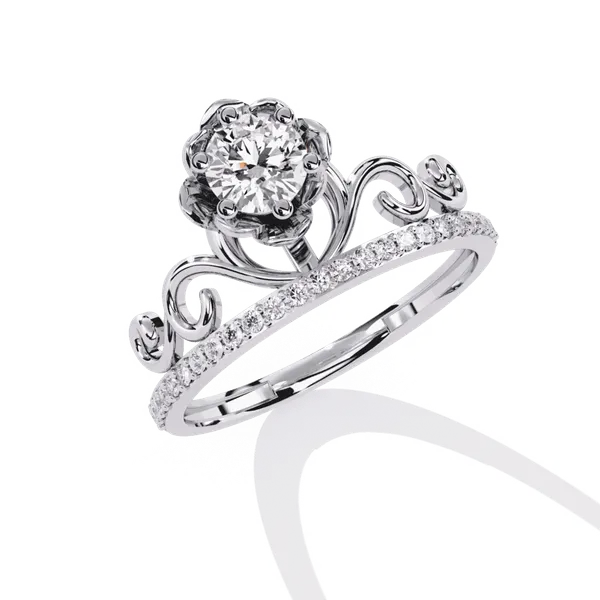 Silver_925_Sterling_Round_Cut_Everyday_Multi-Stone_Moissanite_Ring_For_Women