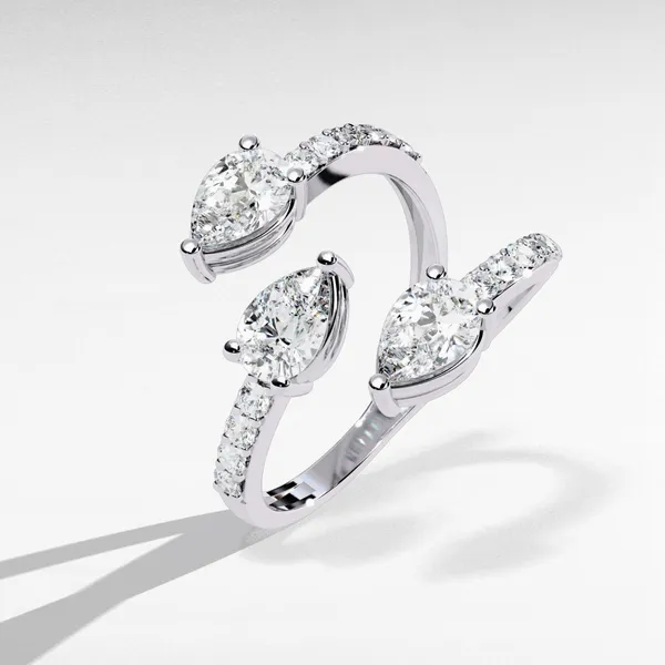 Silver_925_Sterling_Pear_Cut_Accent_Moissanite_Ring_For_Women