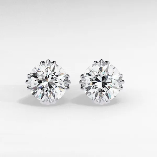 Silver_925_Sterling_Timeless_Round_Solitaire_Moissanite_Earrings_For_Women