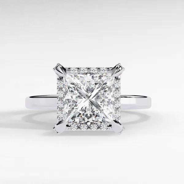 Silver_925_Sterling_Princess_Cut_Classic_Accent_Moissanite_Band_Ring_For_Women