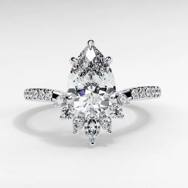 Silver_925_Sterling_Modern_Pear_Cut_Moissanite_Accent_Ring_For_Women