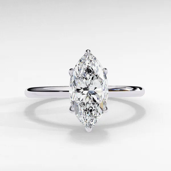 Silver_925_Sterling_Marquise_Cut_Classic_Bond_Moissanite_Ring_For_Women