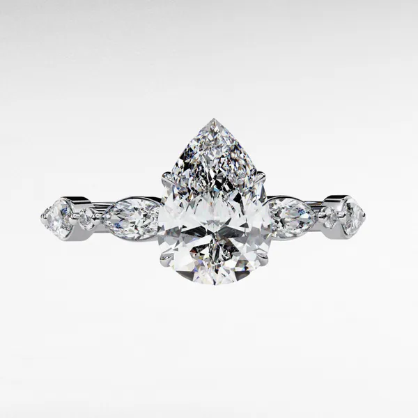 Silver_925_Sterling_Endless_Love_Pear_Cut_Moissanite_Wedding_Ring_For_Women