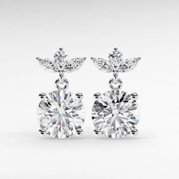 Silver_925_Sterling_Marquise_Round_Dangle_Moissanite_Earrings_For_Women