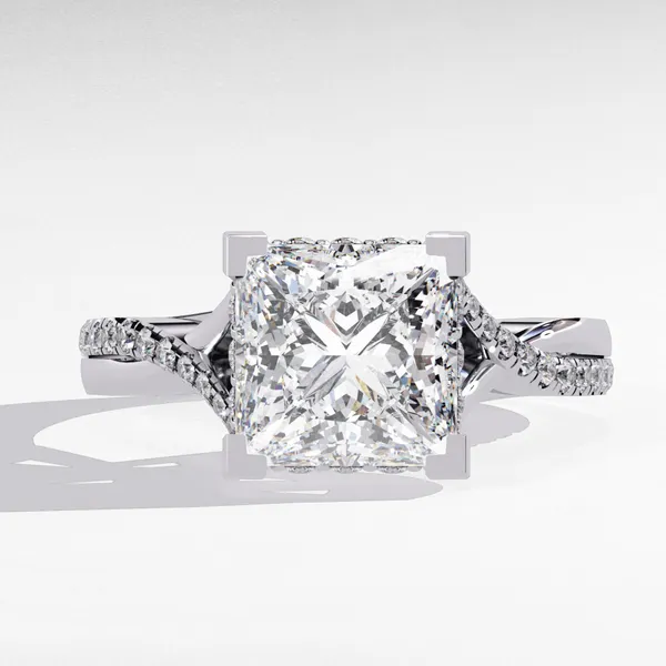 Silver_925_Sterling_Signature_Princess_Cut_Moissanite_Ring_For_Women