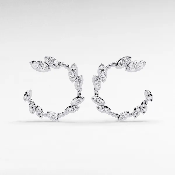Silver_925_Sterling_Marquise_Vine_Hoop_Moissanite_Earrings_For_Women