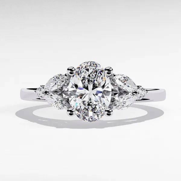 Silver_925_Sterling_Oval_Cut_Minimal_Accent_Moissanite_Ring_For_Women