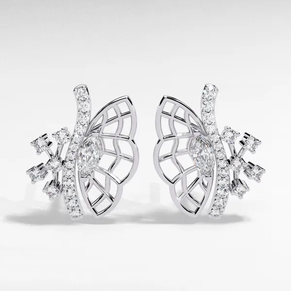 Silver_925_Sterling_Marquise_Round_Cluster_Stud_Moissanite_Earrings_For_Women