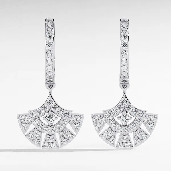 Silver_925_Sterling_Fan_Dangle_Moissanite_Earrings_For_Women