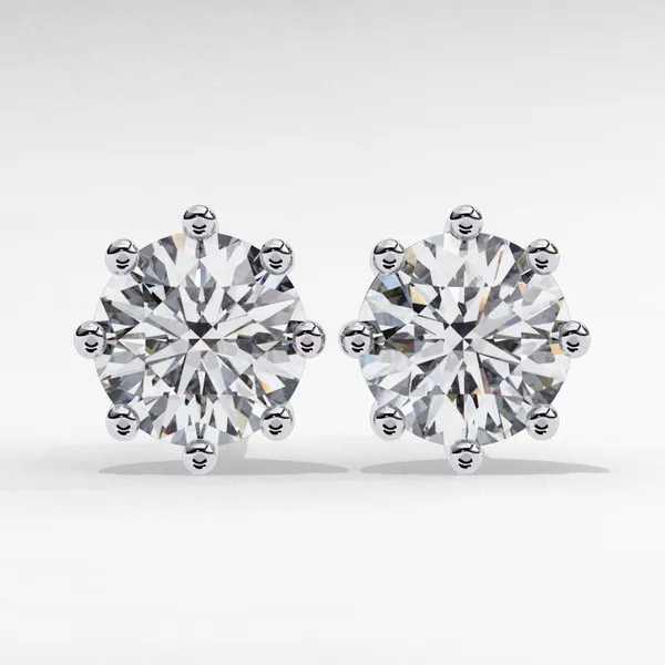 Silver_925_Sterling_Multi-Prong_Round_Solitaire_Hoop_Moissanite_Earrings_For_Women