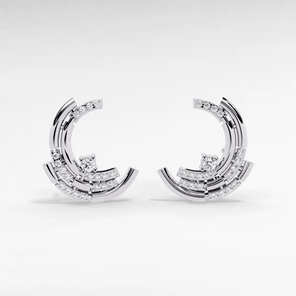 Silver_925_Sterling_Round_Cluster_Stud_Moissanite_Earrings_For_Women