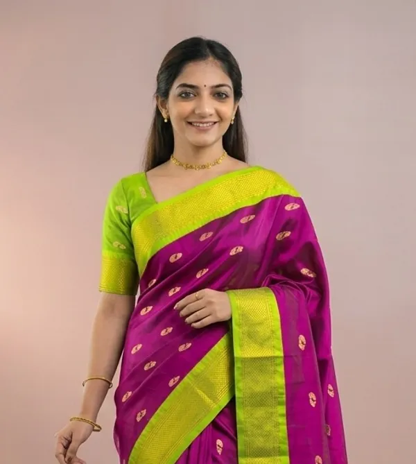 Pink_Sico_Silk_Paithani_Zari_Border_Luxury_Pallu_Saree_For_Women