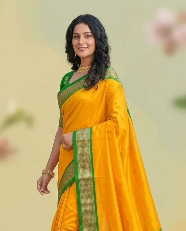 Yellow_Sico_Silk_Paithani_Zari_Woven_Saree_For_Women