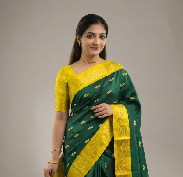 Green_Sico_Silk_Paithani_Zari_Border_Party_Saree_For_Women