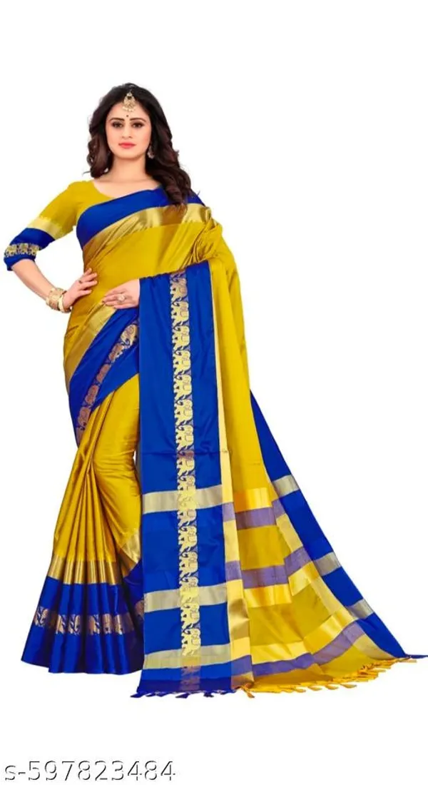 Yellow_Sico_Silk_Paithani_Woven_Saree_For_Women