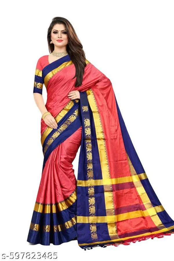 Pink_Sico_Silk_Paithani_Zari_Border_Saree_For_Women