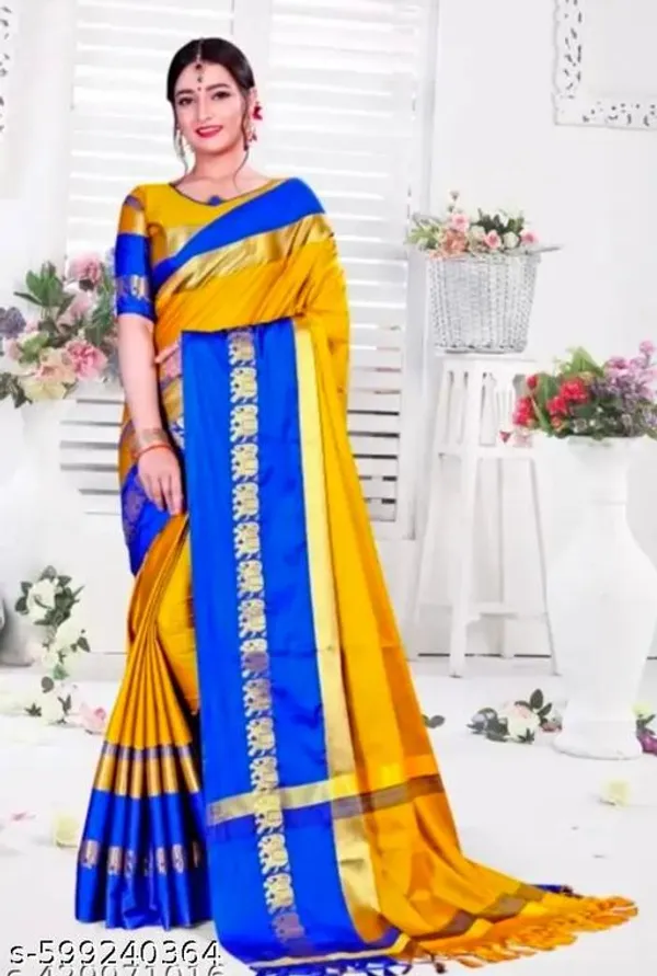 Yellow_Sico_Silk_Paithani_Traditional_Saree_For_Women