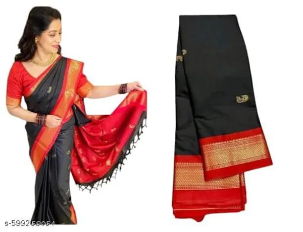 Black_Sico_Silk_Banarasi_Saree_For_Women