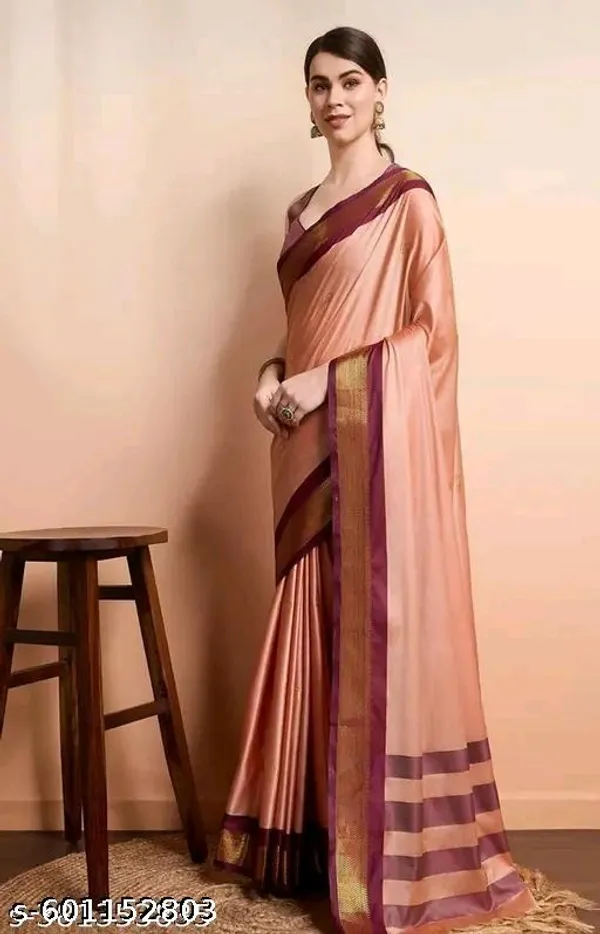 Peach_Sico_Silk_Paithani_Temple_Border_Saree_For_Women