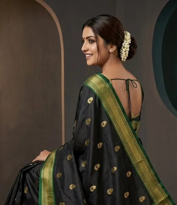 Black_Sico_Silk_Paithani_Woven_Pallu_Saree_For_Women