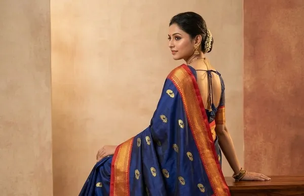 Blue_Sico_Silk_Traditional_Paithani_Saree_For_Women