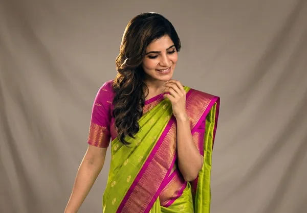 Lime_Sico_Silk_Paithani_Zari_Border_Saree_For_Women