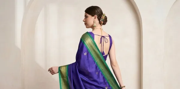 Blue_Sico_Silk_Paithani_Zari_Border_Saree_For_Women