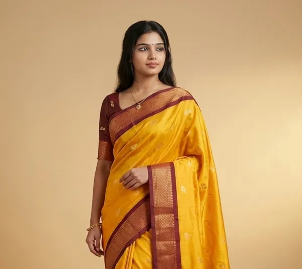 Yellow_Sico_Silk_Paithani_Woven_Border_Designer_Pallu_Saree_For_Women