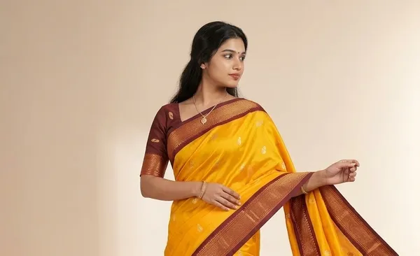 Yellow_Sico_Silk_Paithani_Woven_Border_Designer_Pallu_Saree_For_Women