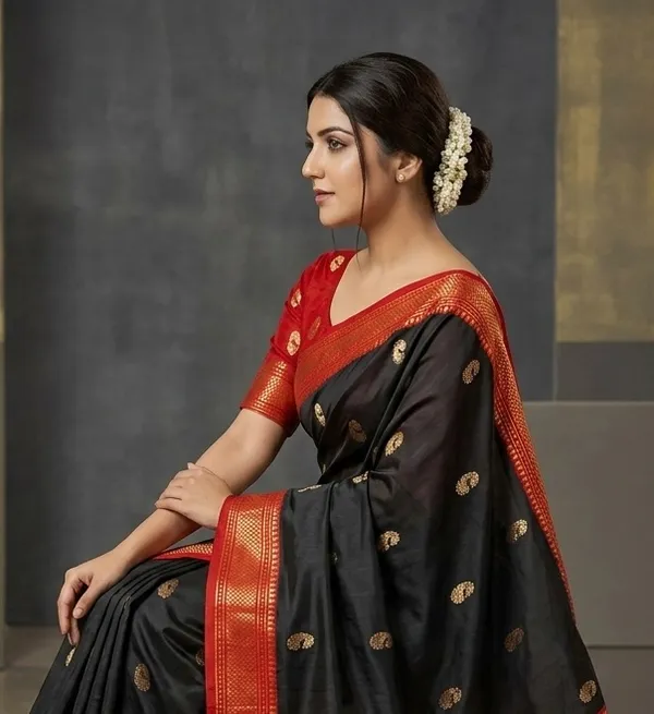 Black_Sico_Silk_Paithani_Zari_Woven_Saree_For_Women
