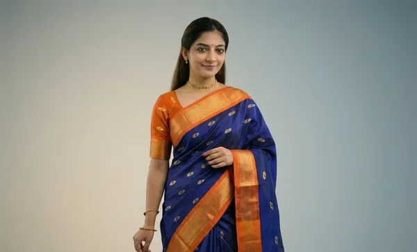 Blue_Sico_Silk_Paithani_Zari_Border_Saree_For_Women