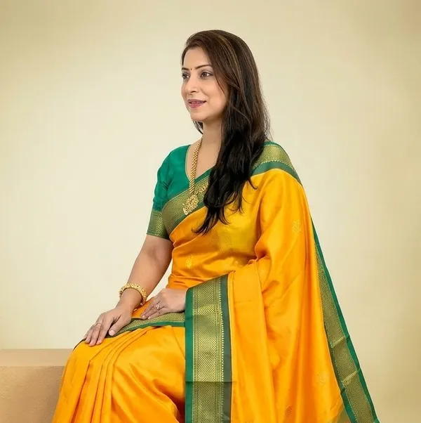 Yellow_Sico_Silk_Paithani_Saree_For_Women