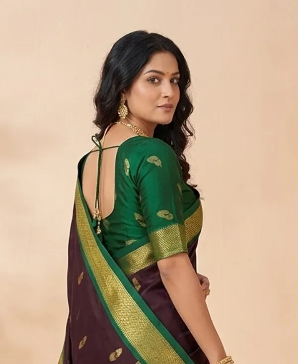 Maroon_Sico_Silk_Paithani_Woven_Pallu_Saree_For_Women