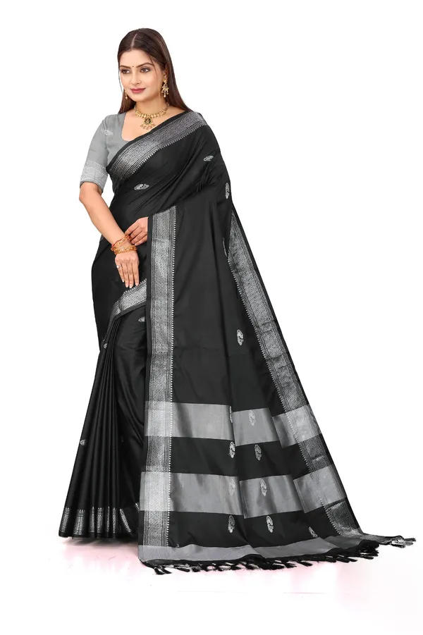 Black_Sico_Silk_Paithani_Zari_Border_Saree_For_Women