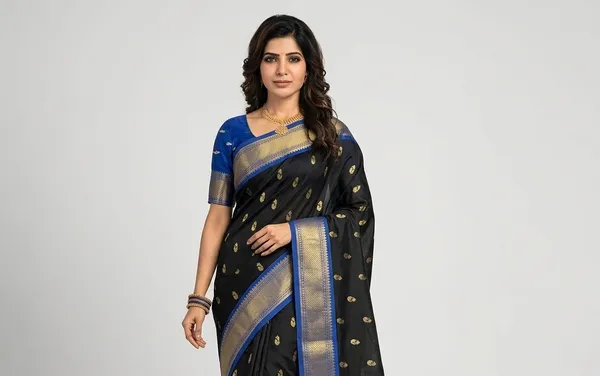 Black_Sico_Silk_Paithani_Zari_Border_Designer_Pallu_Saree_For_Women