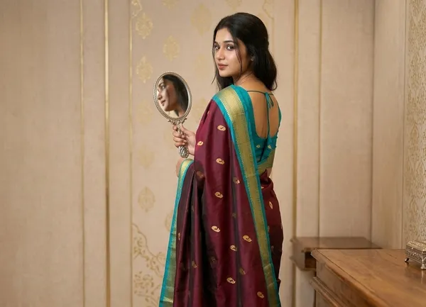 Maroon_Sico_Silk_Paithani_Woven_Zari_Border_Saree_For_Women