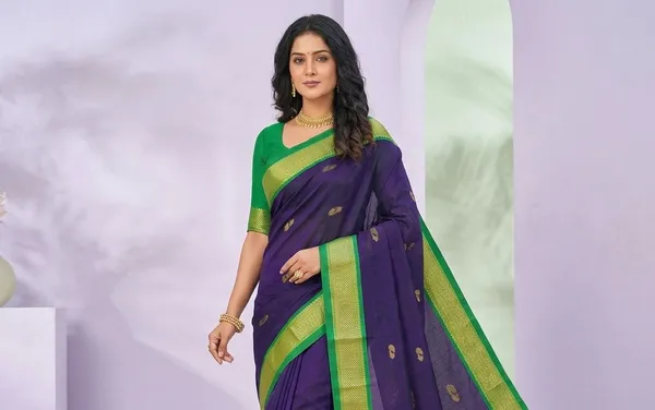 Purple_Sico_Silk_Paithani_Zari_Border_Saree_For_Women