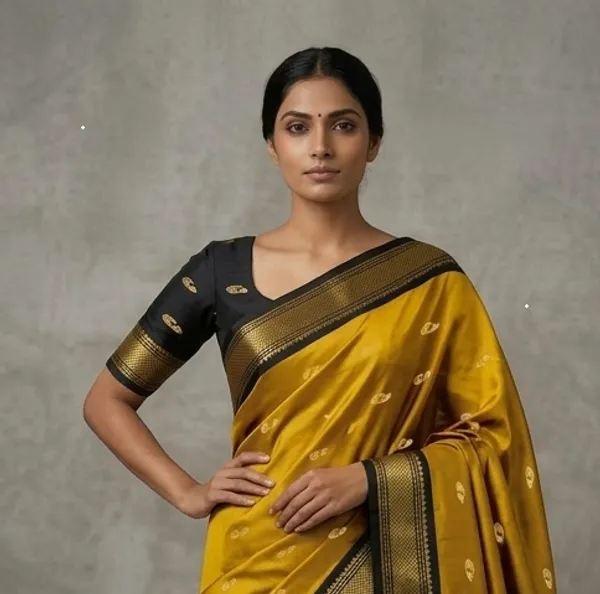 Golden_Sico_Silk_Paithani_Zari_Border_Saree_For_Women