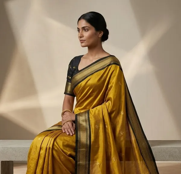 Golden_Sico_Silk_Paithani_Zari_Border_Saree_For_Women