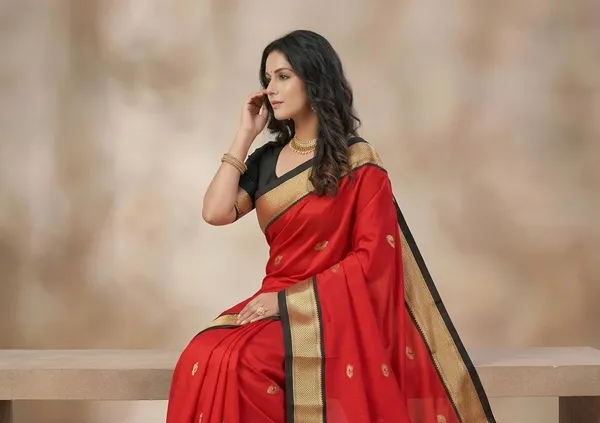 Red_Sico_Silk_Zari_Border_Paithani_Saree_For_Women