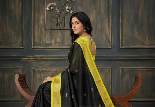 Black_Sico_Silk_Paithani_Lace_Border_Festive_Saree_For_Women