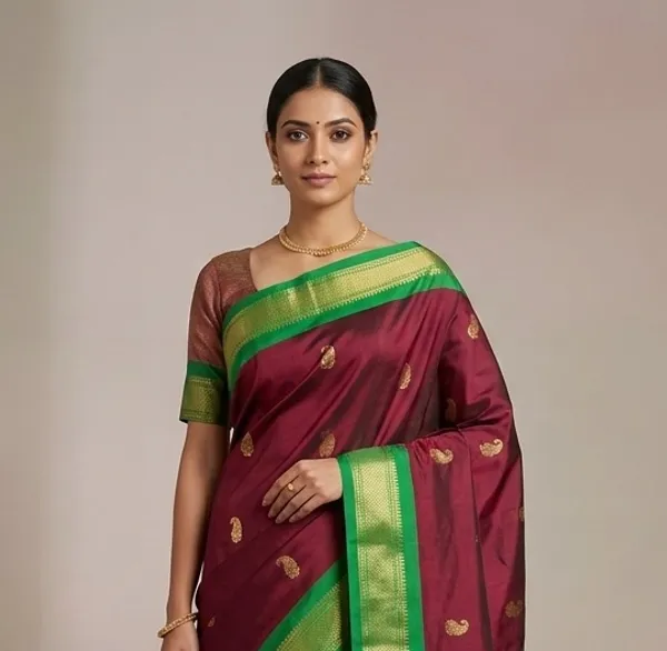 Maroon_Sico_Silk_Paithani_Traditional_Woven_Saree_For_Women